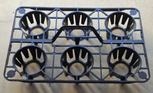 140mm - 6 Hole Squat Tray with Handle